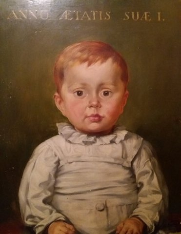Kisfiú portréja (Az 1 éves Csonth Bélus) / Portrait of a boy (Bélus Csonth, 1-year-old) (1925)