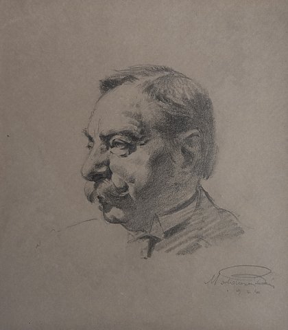 Moldován Péter, a művész édesapja / Péter Moldován, the artist's father (ceruza / pencil, 1926)