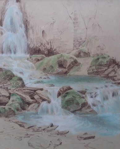 Lillafüredi vízesés / Water-fall, Lillafüred (1954)