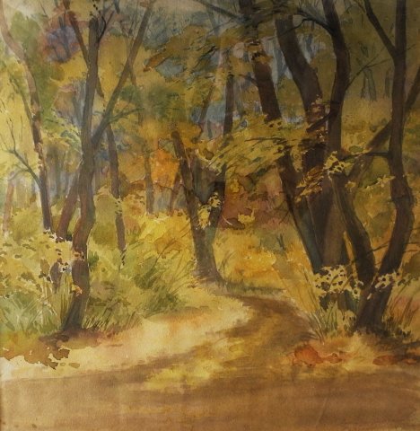Füredi erdő / Grove in Füred (1950-es évek / 1950s)