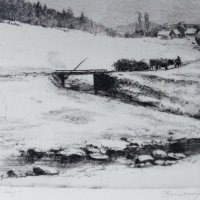 Mátrai táj / Landscape in Mátra mountains (1954)